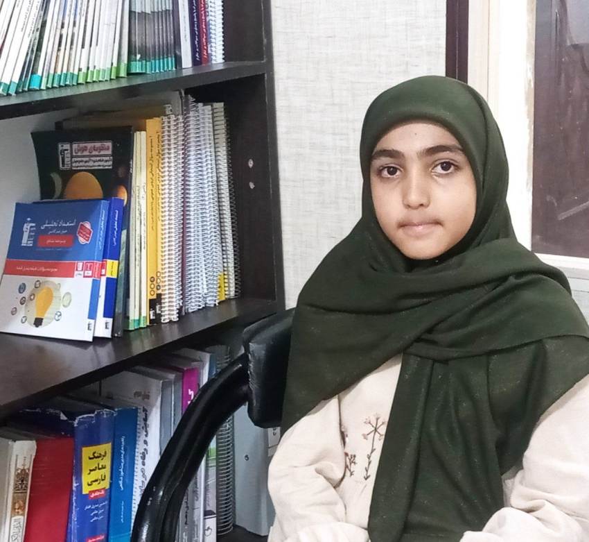 راز موفقیت ثنا غلامی در آزمون ها؛ پایه ششم از قوچان