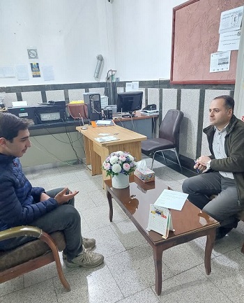 گفت و گو با آیدین زارع پایه دهم تجربی از نقده