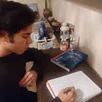 گفت و گو با ونداد آقایی دانش آموز پایه یازدهم رشته ریاضی