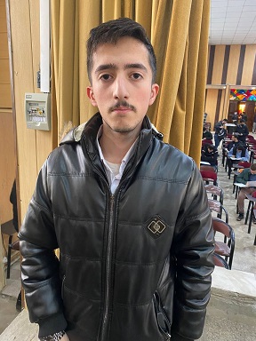 گفت و گو با امیرعباس تکبیری  پایه دوازدهم تجربی از همدان