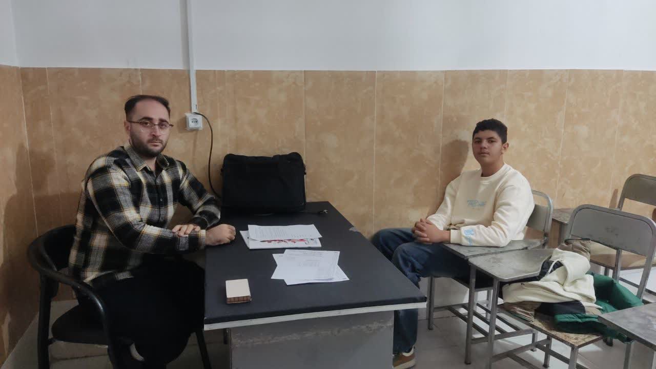 گفتگو با سبحان جباری_دهم تجربی_باشگاه 500 تایی_از میاندوآب