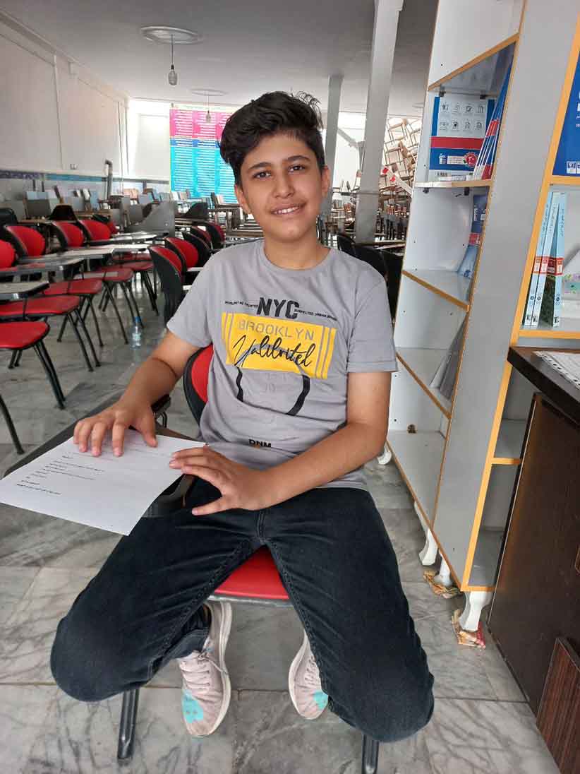 امیرحسین حیدری فجر پایه هشتم قهرمان پاییز 1404