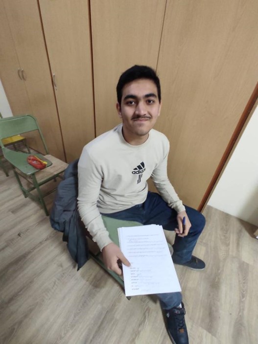 مصاحبه دانش اموز عرفان باقری دهم تجربی از تبریز