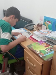 گفت و گو با علیرضا مرادی کلاس ششم دبستان