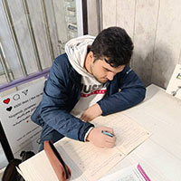 گفت و گو با دانش آموز مهدی کرمی رشته ریاضی