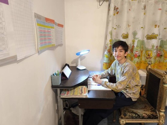 مصاحبه دانش اموز امیرعلی فتوحیان  پایه‌ی نهم از تبریز