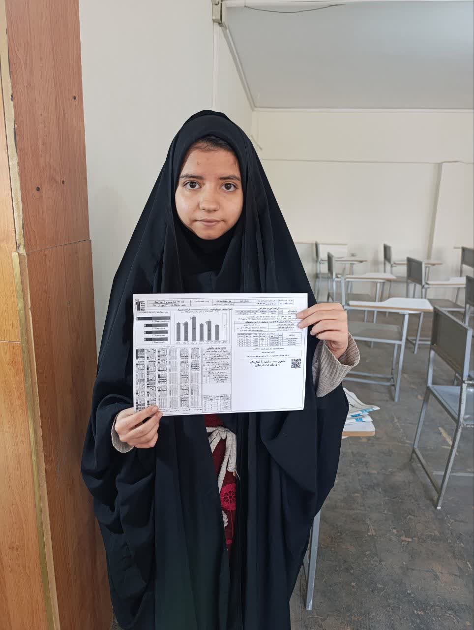 گفتگو با معصومه شمس الدینی 12تجربی پیشرفت در تعداد پاسخ درست