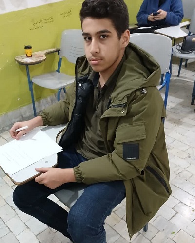 گفت و گو با علی ریاحی پایه نهم قهرمان پیوستگی ازبهشهر