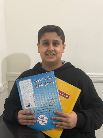 قهرمان پیشرفت، امیرعلی عبدی دانش آموز مقطع ششم از مشهد