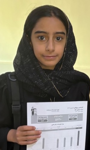 گفت و گو با ساینا رضوی‌نژاد قهرمان پیشرفت هفتم