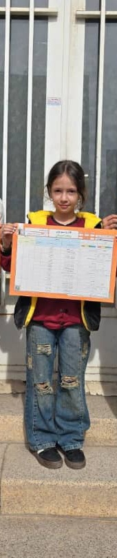 گفتگو با سارینا حاجی زاده پایه پنجم پیشرفت در تعداد پاسخ درست