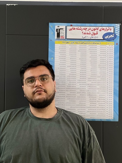 مانی آهنی ، 10 سال با کانون ( 6سال دانش آموز و 4 سال پشتبان )