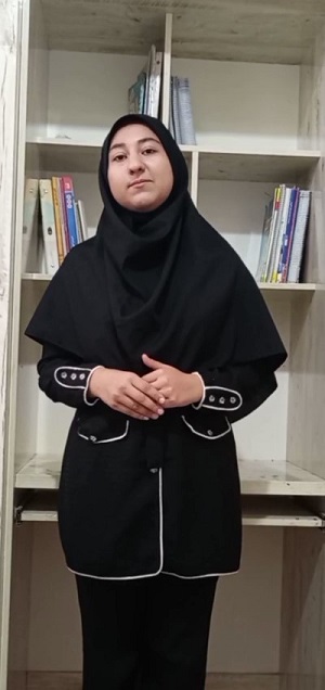 فیلم قبولی مدرسه نمونه دولتی  نهم ساجده طحان از تربت حیدریه