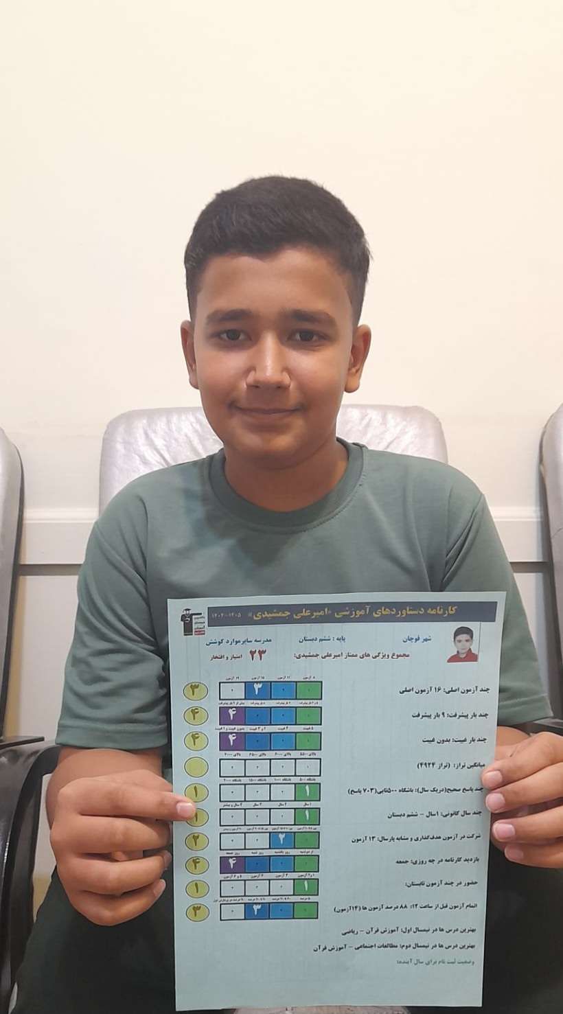 گفتگو با یاسین داوری نژاد؛ قبولی تیزهوشان از قوچان