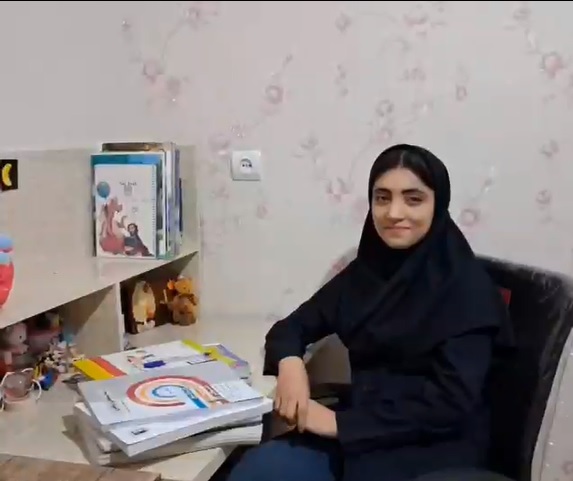 فیلم قبولی مدرسه‌ی نمونه دولتی نهم آیسان شاکری از مراغه