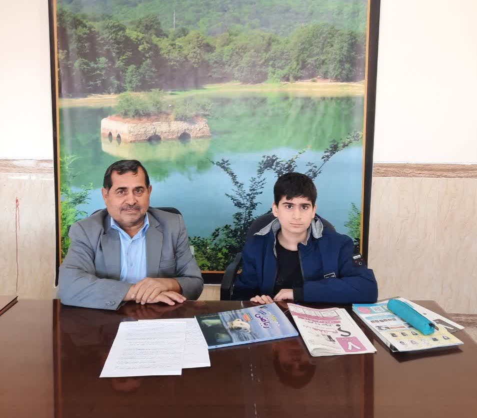 گفت و گو با پوریا رضاقلی زاده قبولی آزمون تیزهوشان ازبهشهر