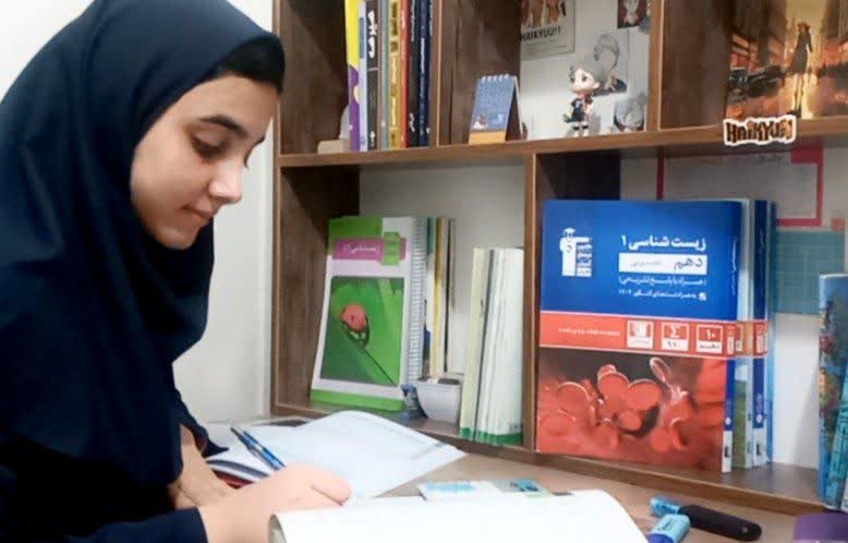 فاطمه میقانی ؛پایه دهم تجربی ، قبولی در آزمون تیزهوشان، از پردیس