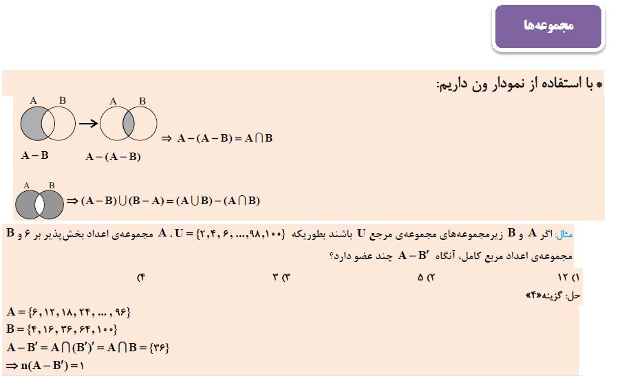 مجموعه‌، الگو و دنباله- مجموعه‌های متناهی