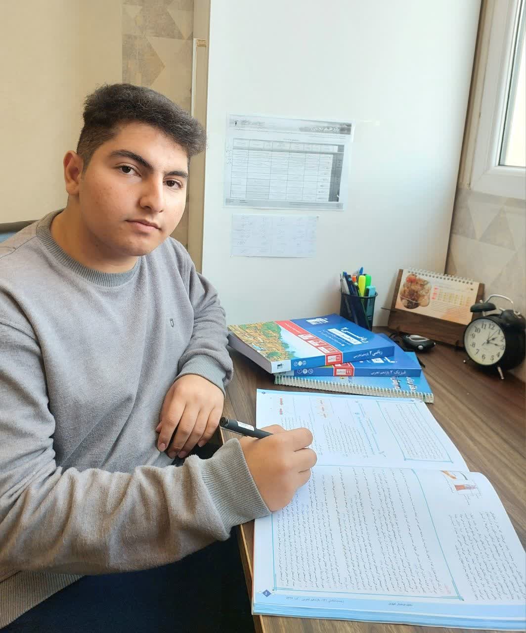 گفت و گو با آرتین انتظاری ملکی قهرمان پیوستگی در آزمونها از کرج