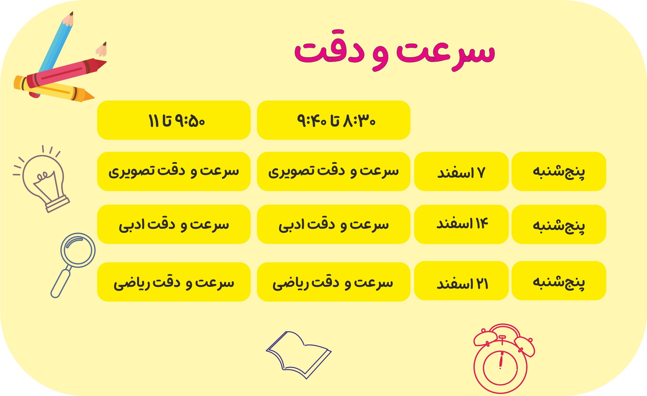 همایش سرعت و دقت (ویژه آزمون تیزهوشان1405)-1جلسه رایگان