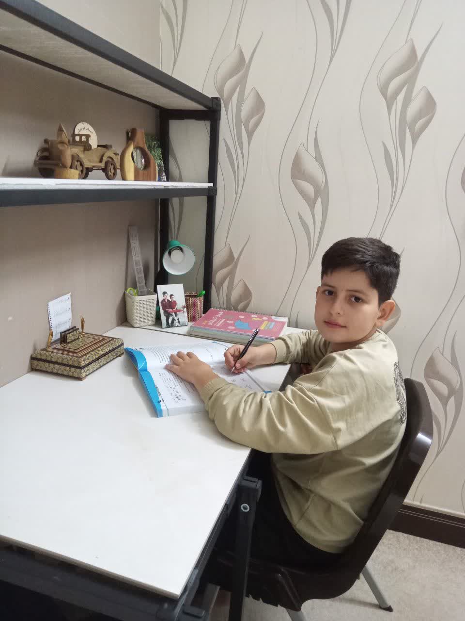 مهزیار محمدی؛ دانش‌آموز ششم با هدف تیزهوشان!