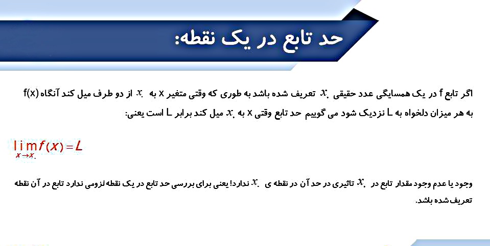 حد و پیوستگی - درسنامه + تست - یونس میرچولی