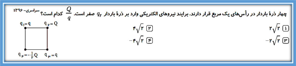 الکتریسیته ساکن- فیزیک 2- 10 تست- علی اشرف‌پور