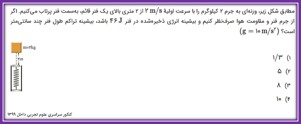 کار و انرژی- فیزیک 1-10 تست- علی اشرف‌پور