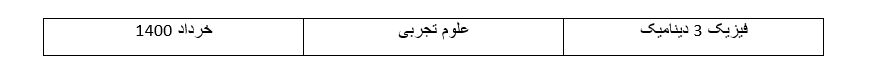 دینامیک_امتحان نهایی_آزمون4آذر_معصومه صنعت کاز