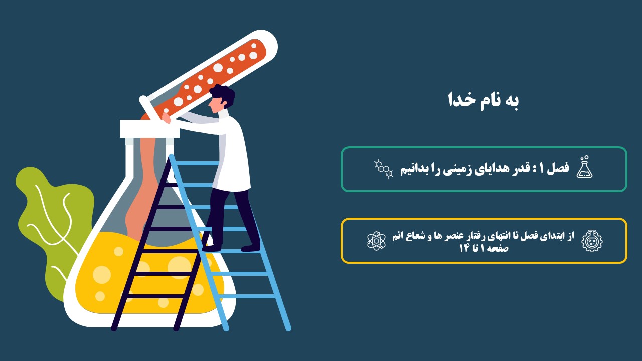 رفتار عنصر‌ها و شعاع اتم - شیمی 2 - درسنامه + تست- علیرضا رفتاری