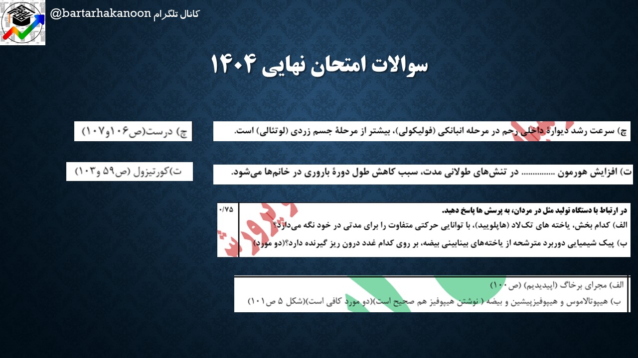 تولیدمثل(گفتار‌های 1و 2) - زیست 2- تست +درسنامه - پریسا ابراهیمی