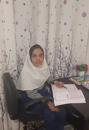 گفت و گو با فاطمه قاسمی جو پنجم دبستان قهرمان تابستان ازشهر آباده