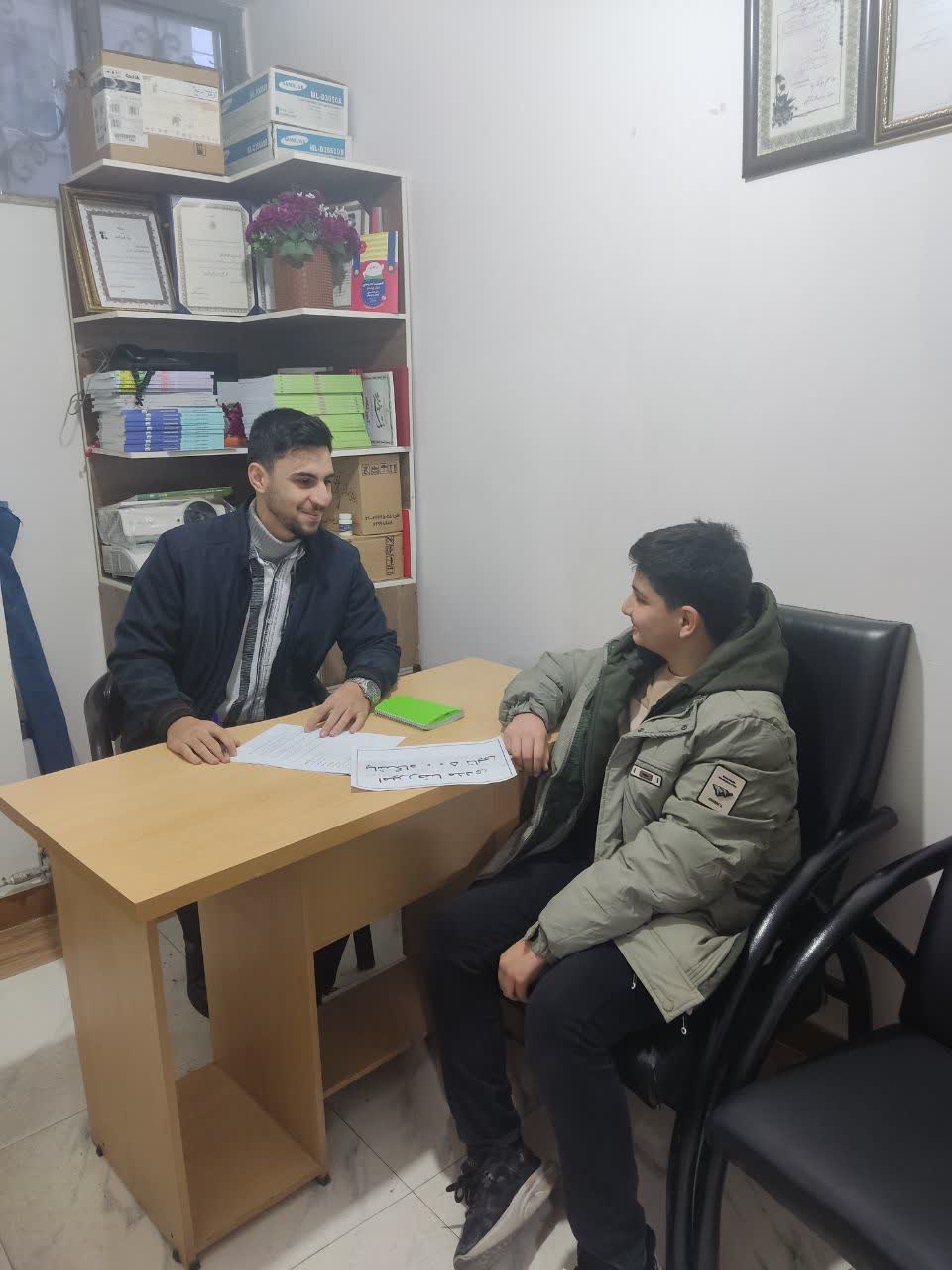 گفتگو با امیررضا مددی پایه هشتم باشگاه500تایی از میاندوآب