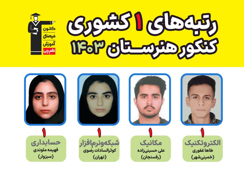 کوثرالسادات رضوی ؛ رتبه 1 کشور رشته کامپیوتر کنکور 1403 از تهران