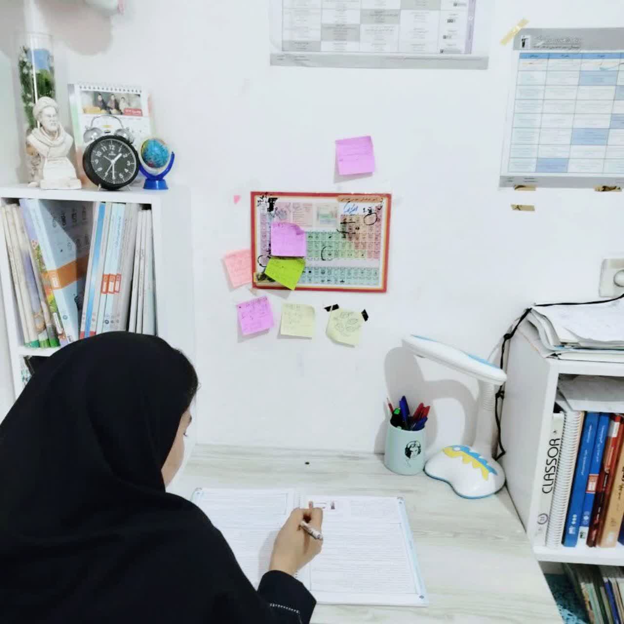 فاطمه برغمدی و پیشرفت اش با افزایش تعداد پاسخ صحیح