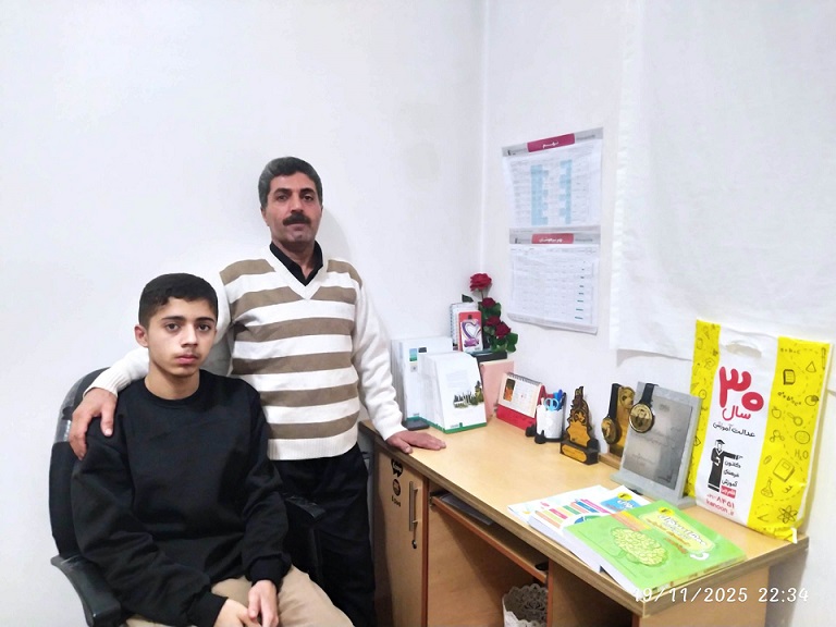 گفت و گو با شایان ابراهیمی اصل از نهم تاقبولی درآزمون نمونه دولتی