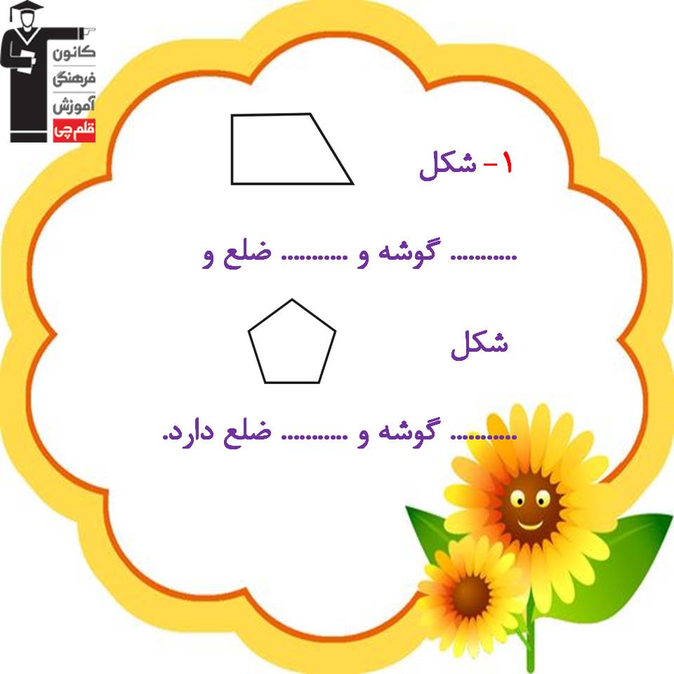 اشکال هندسی - سوالات مهم و امتحانی ریاضی - فرخنده دشتی
