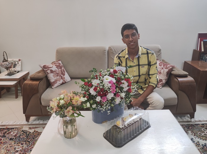 امیرحسین علی پورشهربابکی ، کسب رتبه 8 منطقه 2 ریاضی از بیرجند