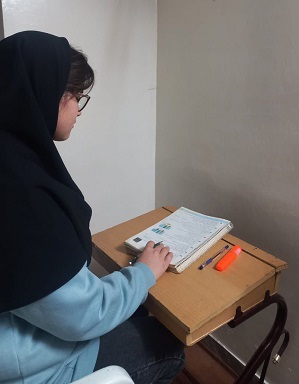 مصاحبه با الهام تاجی دانش آموز دوازدهم تجربی قهرمان مهرو آبان