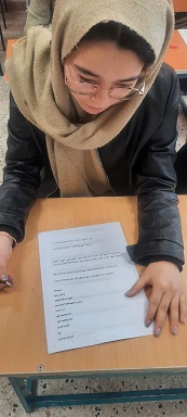 گفتگو با الناز شیرکش دانش آموز دوازدهم انسانی-تراز برتر