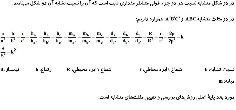 مساحت شکل‌های متشابه_درسنامه هندسه دهم_نیما خانعلی پور
