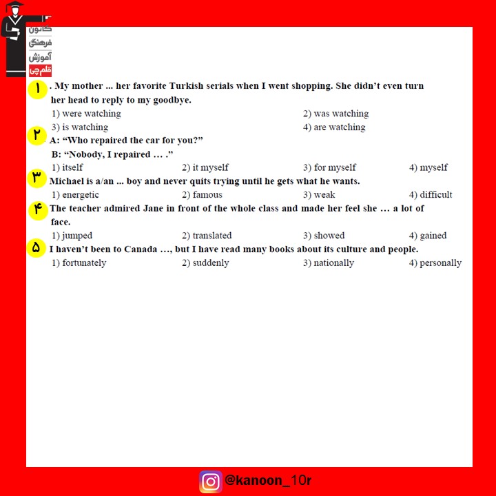 صفحات 71 تا 93 زبان_تست و پاسخ مقطع دهم_فاطمه احدزاده