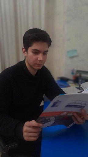 گفتگو با امیررضا ساعی تبار : قهرمان پیشرفت پایه دوازدهم انسانی