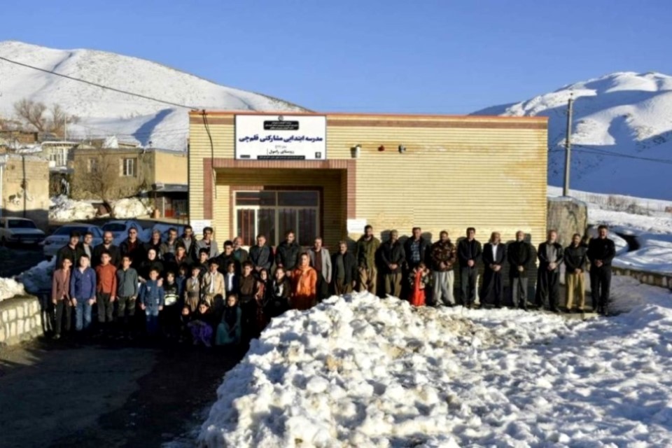 افتتاح نهمین مدرسه (روستای رامول) از 9 مدرسه جدید در کردستان