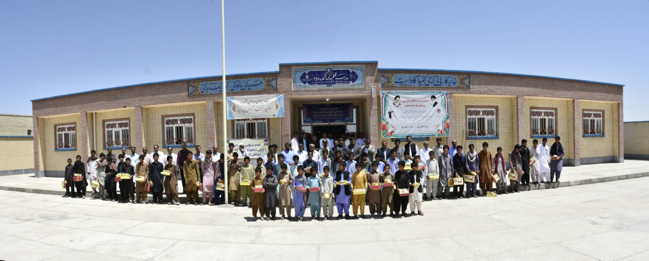 مدرسه بنیاد قلمچی در روستای چاهاحمد شهرستان تفتان افتتاح شد