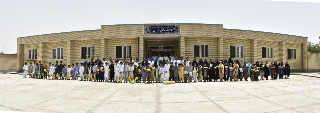 مدرسه 6 کلاسه بنیاد قلمچی در شهرستان بمپور افتتاح شد