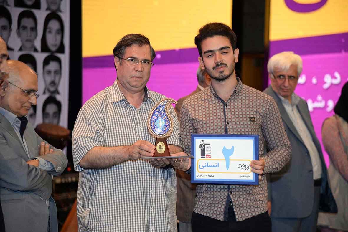 علیرضا فتحی، رتبه‌ی 10 انسانی کشور