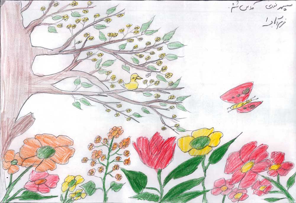 سپهر نوری، ششم دبستان از خرم‌آباد