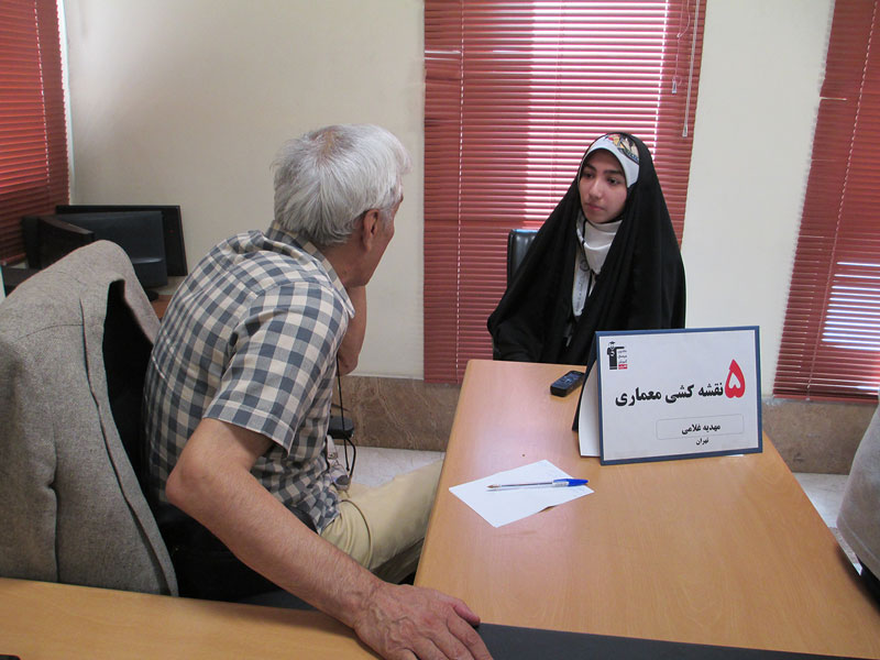 مهدیه غلامی، رتبه‌ی ۵ نقشه‌کشی معماری از تهران