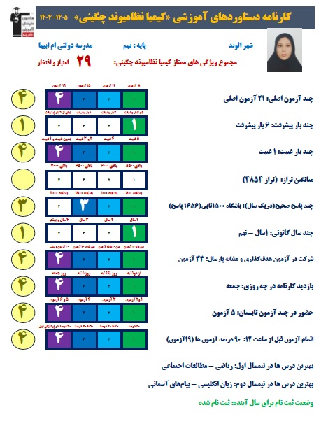 مصاحبه با کیمیا نظامیوند چگینی قبولی تیزهوشان نهم